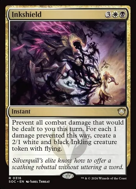 Inkshield, Magic card SOC 316 — Secrets of Strixhaven Commander set
