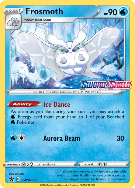 Frosmoth, Pokémon card SWSH 007 — SWSH Black Star Promos set