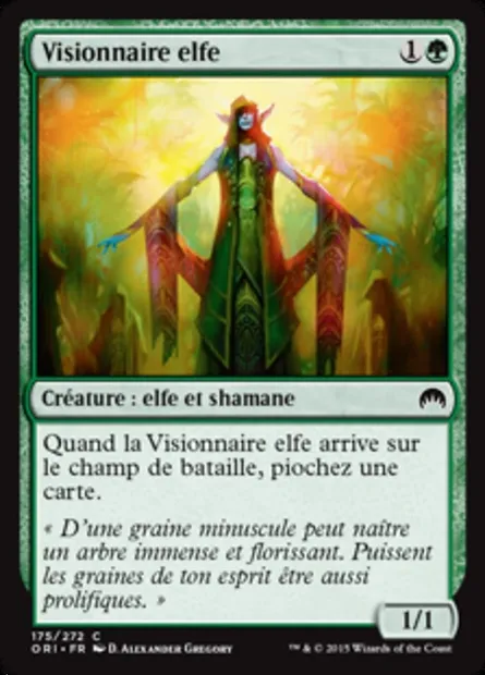 Visionnaire elfe, carte Magic ORI 175 — extension Magic Origines