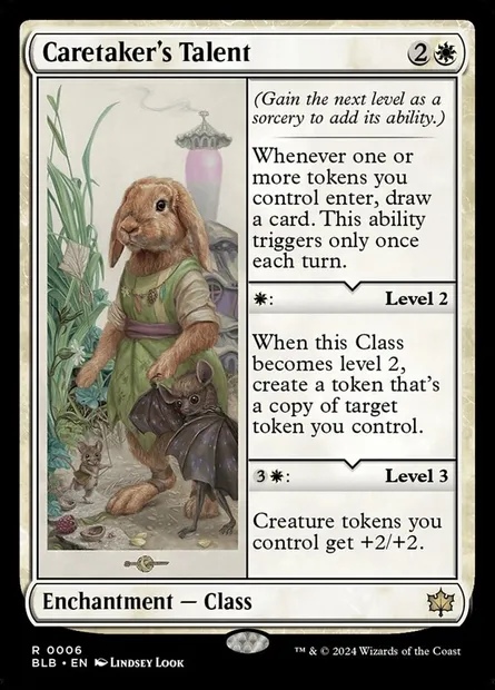 Caretaker's Talent, Magic card BLB 6 — Bloomburrow set
