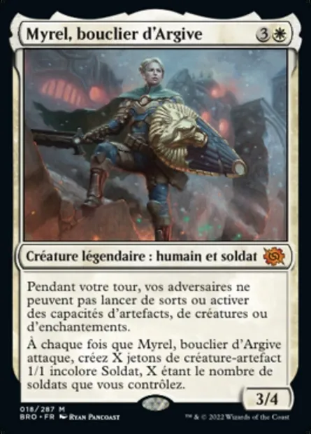 Myrel, bouclier d'Argive, carte Magic BRO 18 — extension La Guerre Fratricide