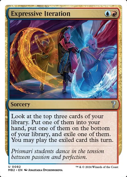 Expressive Iteration, Magic card MB2 82 — Mystery Booster 2 set
