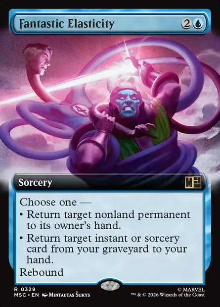 Fantastic Elasticity, Magic card MSC 329 — Marvel Super Heroes Commander set