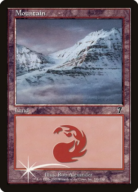 Montagne, carte Magic 7ED 338★ — extension Septième Edition