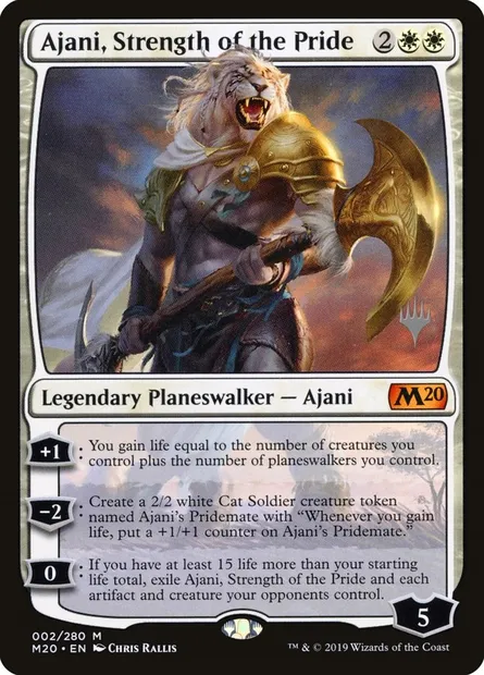 Ajani, Strength of the Pride, Magic card PM20 2p — Core Set 2020 Promos set