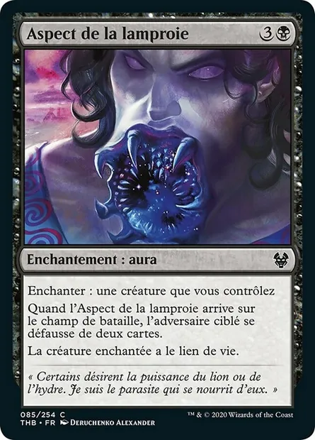 Aspect de la lamproie, carte Magic THB 85 — extension Theros Beyond Death