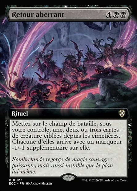 Retour aberrant, carte Magic ECC 27 — extension Lorwyn Eclipsed Commander