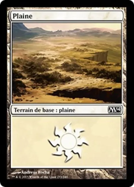 Plaine, carte Magic M14 233 — extension Magic 2014