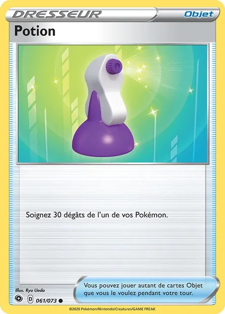 Potion, carte Pokémon CPA 61 — extension La Voie du Maître