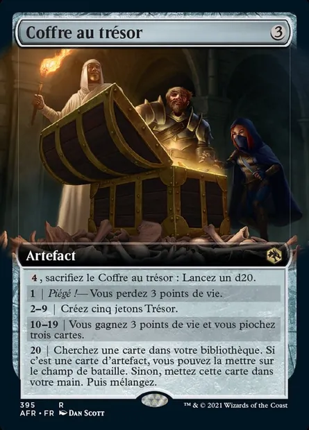 Coffre au trésor, carte Magic AFR 395 — extension Forgotten Realms: Aventures dans les Royaumes Oubliés