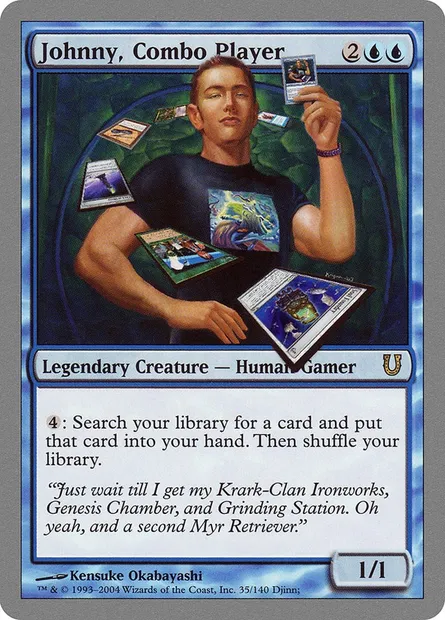Johnny, Combo Player, Magic card UNH 35 — Unhinged set