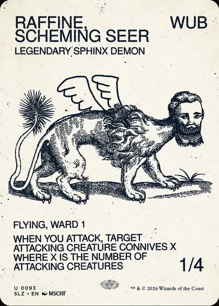 RAFFINE, SCHEMING SEER, carte Magic SLZ 93 — extension The Zeta Set