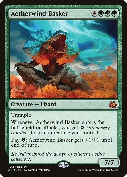 Aetherwind Basker, Magic card AER 104 — Aether Revolt set