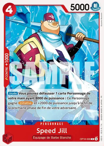 Speed Jill, carte One Piece OP16-009 — extension L'HEURE DE LA BATAILLE DÉCISIVE