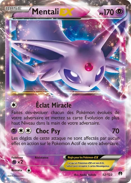 Mentali EX, carte Pokémon BKP 52 — extension Rupture Turbo