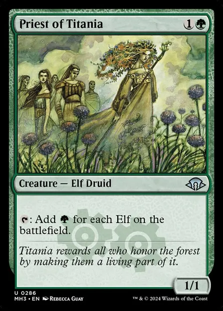 Priest of Titania, Magic card MH3 286 — Modern Horizons 3 set