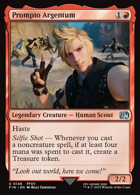 Prompto Argentum, Magic card FIN 148 — Final Fantasy set