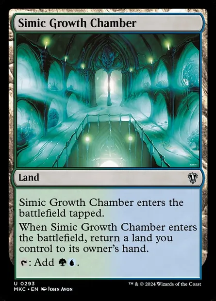 Simic Growth Chamber, Magic card MKC 293 — Murders at Karlov Manor Commander set
