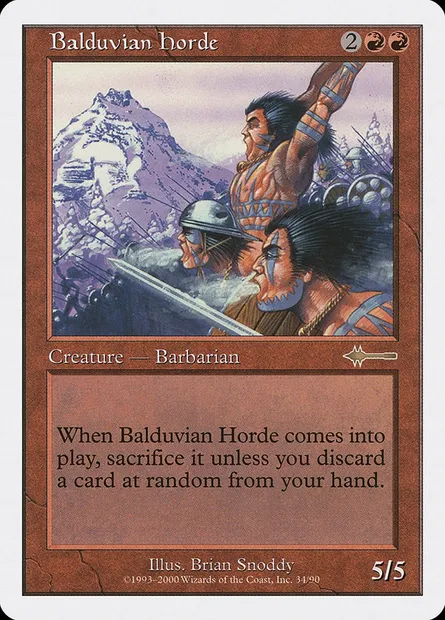 Balduvian Horde, Magic card BTD 34 — Beatdown Box Set set