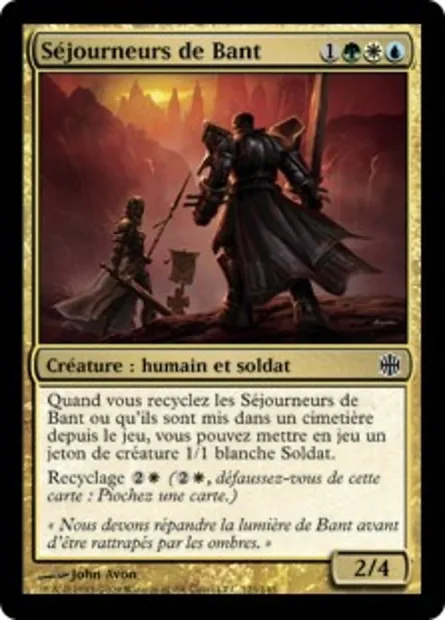 Séjourneurs de Bant, carte Magic ARB 125 — extension La Renaissance d'Alara