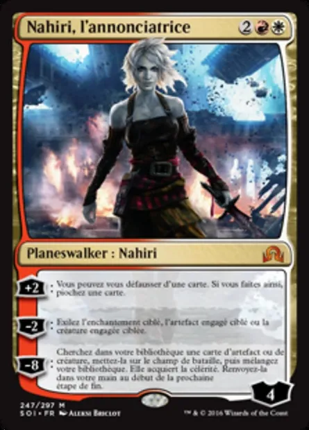 Nahiri, l'annonciatrice, carte Magic SOI 247 — extension Ténèbres sur Innistrad