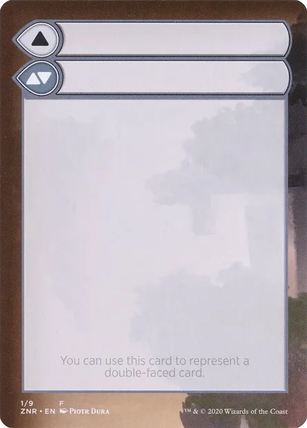 Double-Faced Substitute Card, Magic card SZNR 1 — Zendikar Rising Substitute Cards set