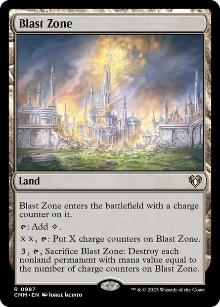 Blast Zone, Magic card CMM 987 — Commander Masters set