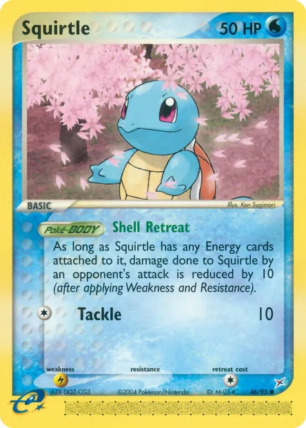 Squirtle, Pokémon card MA 46 — Team Magma vs Team Aqua set