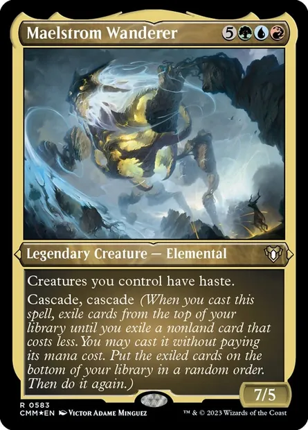 Maelstrom Wanderer, Magic card CMM 583 — Commander Masters set