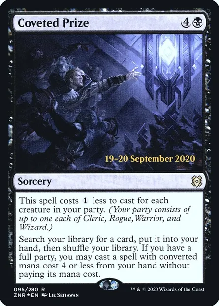 Prix convoité, carte Magic PZNR 95s — extension Zendikar Rising Promos