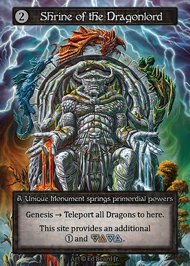 Shrine of the Dragonlord, carte Sorcery DRG 012 — extension Dragonlord