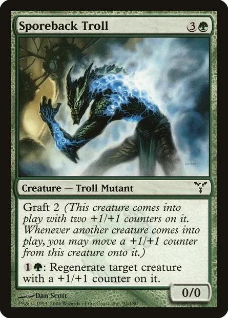Sporeback Troll, Magic card DIS 94 — Dissension set