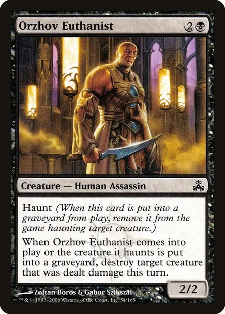 Orzhov Euthanist, Magic card GPT 54 — Guildpact set