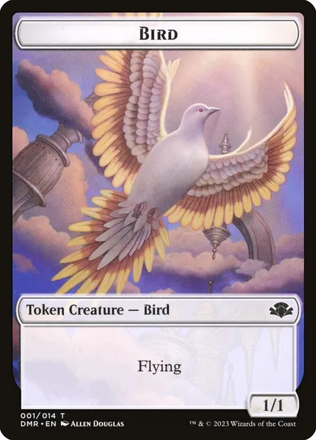 Bird, Magic card TDMR 1 — Dominaria Remastered Tokens set