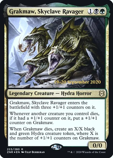 Grakmaw, Skyclave Ravager, Magic card PZNR 223s — Zendikar Rising Promos set