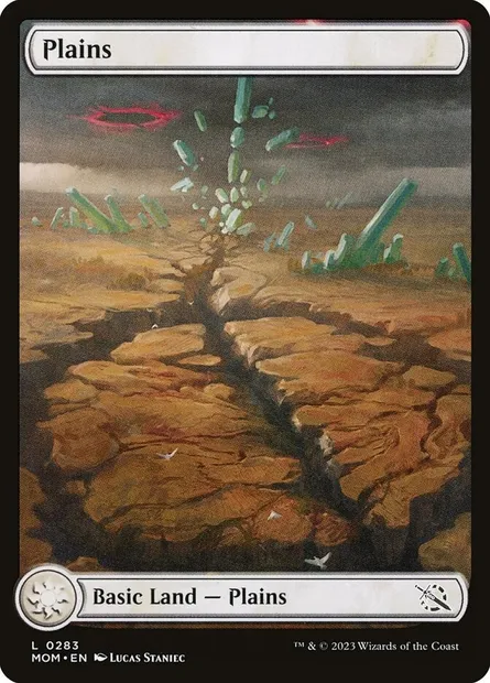 Plains, Magic card MOM 283 — March of the Machine set