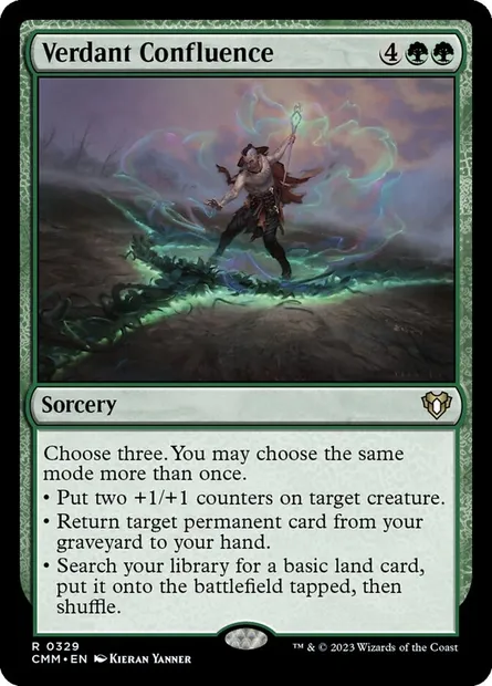 Verdant Confluence, Magic card CMM 329 — Commander Masters set