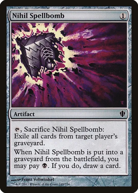 Nihil Spellbomb, Magic card C13 249 — Commander 2013 set