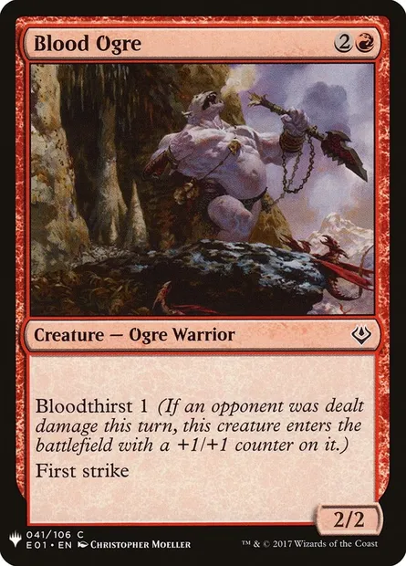 Ogre de sang, carte Magic PLST E01-41 — extension The List