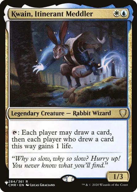 Kwain, Itinerant Meddler, Magic card PLST CMR-284 — The List set