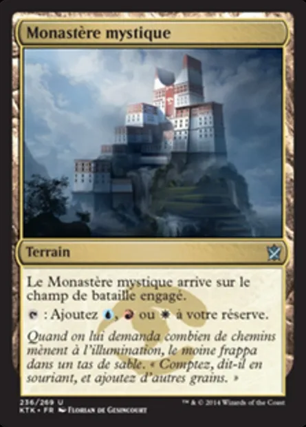 Monastère mystique, carte Magic KTK 236 — extension Les Khans de Tarkir