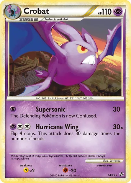 Crobat, Pokémon card UL 14 — Unleashed set