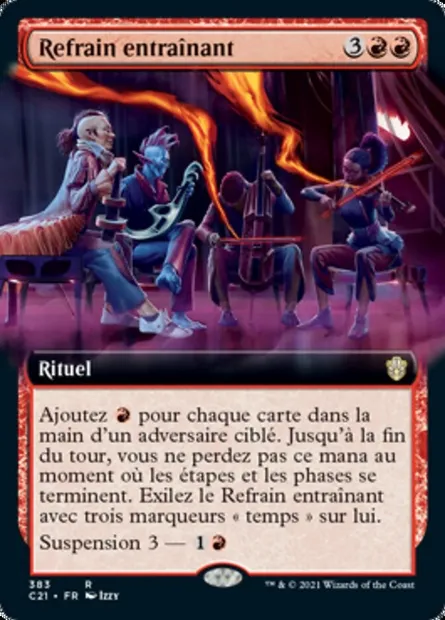 Refrain entraînant, carte Magic C21 383 — extension Commander 2021