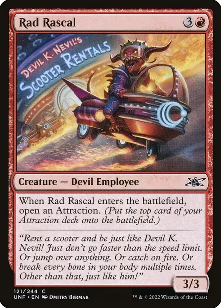 Rad Rascal, Magic card UNF 121 — Unfinity set