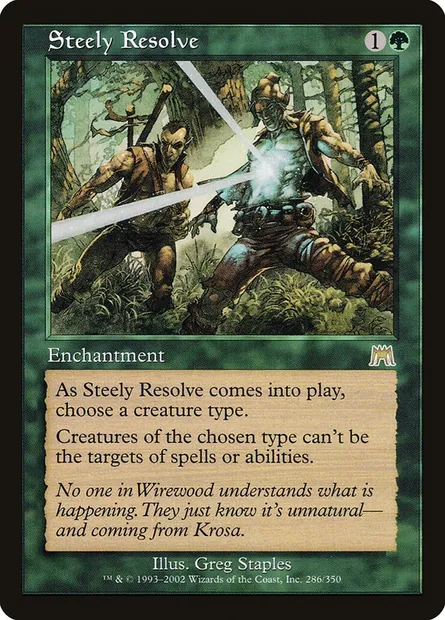 Steely Resolve, Magic card ONS 286 — Onslaught set