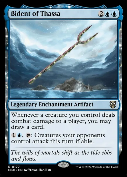 Bident of Thassa, Magic card M3C 177 — Modern Horizons 3 Commander set