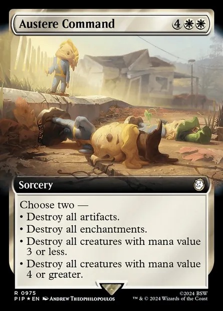 Austere Command, Magic card PIP 975 — Fallout set
