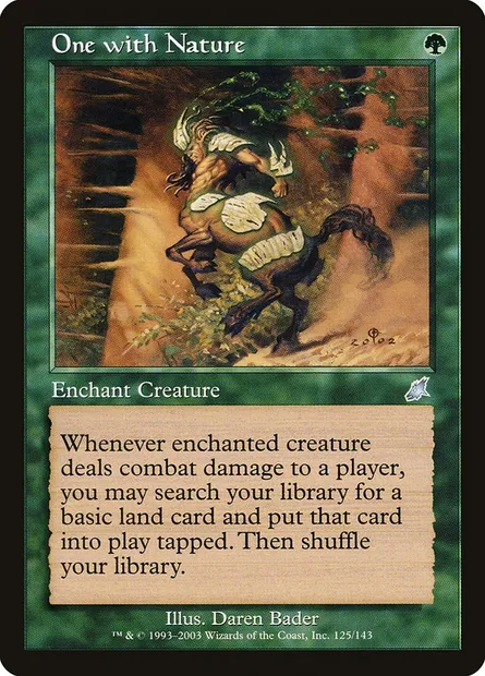 One with Nature, Magic card SCG 125 — Scourge set