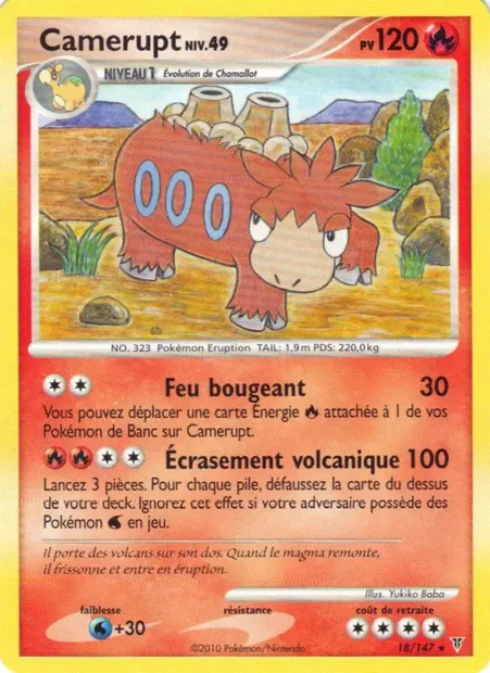 Camérupt, carte Pokémon SV 18 — extension Vainqueurs Suprêmes