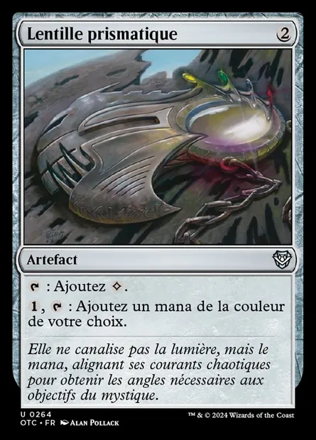 Lentille prismatique, carte Magic OTC 264 — extension Outlaws of Thunder Junction Commander